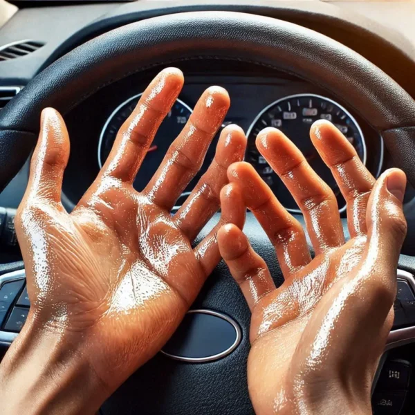 Como conservar o volante do ácido úrico presente no suor das mãos