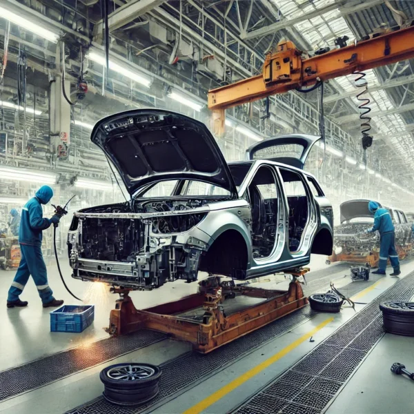 Do que é feito a lataria dos automóveis