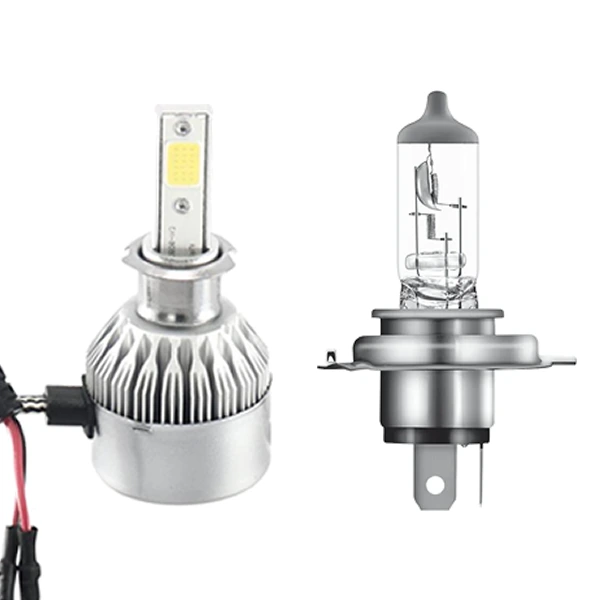 Qual a duração de uma lâmpada de led vs halógena